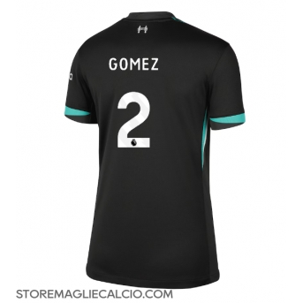Liverpool Joe Gomez #2 Maglia Gara Trasferta Repliche 2024-25 Donna Maniche Corte